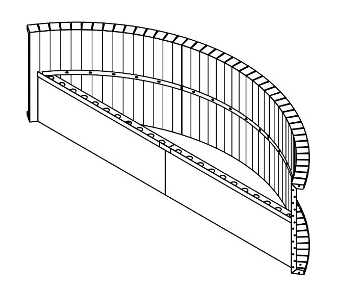 7' Radius Steel Sundeck 42"